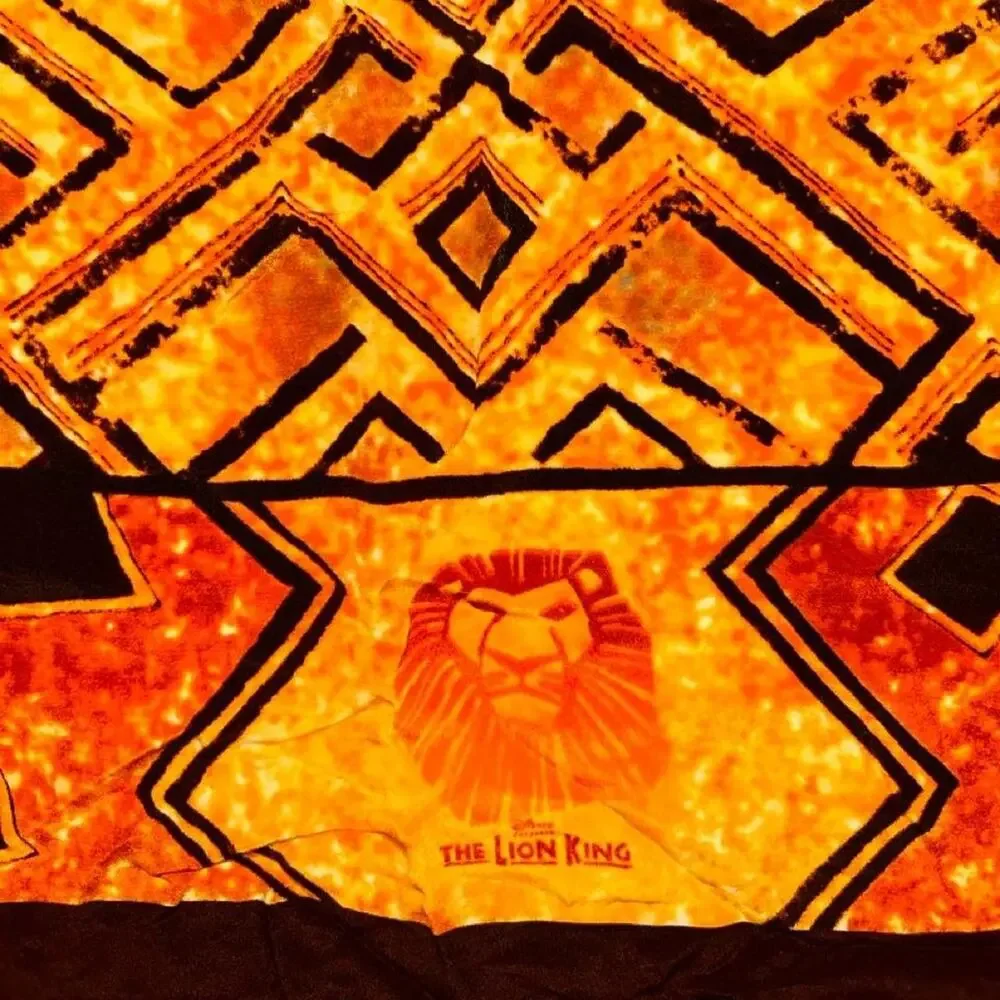 VINTAGE THE LION KING SILK SCARF